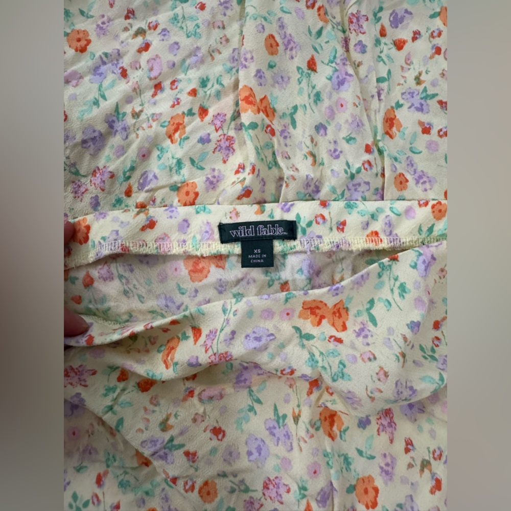 wild fable Yellow Floral Midi Skirt - Picture 5 of 6